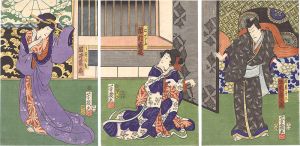 芳幾「櫓太鼓鳴音吉原」