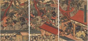 国安「一ノ谷源平大合戦并八嶋壇浦図」