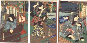 国周「双蝶色成曙」