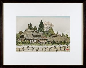 向井潤吉「武蔵野早春　東京都　二月」