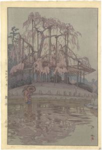 吉田博「櫻八題　春雨」