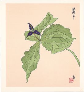 徳力富吉郎「延齢草（仮題）」