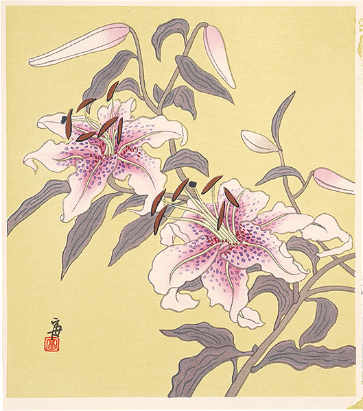 徳力富吉郎「百合（仮題）」