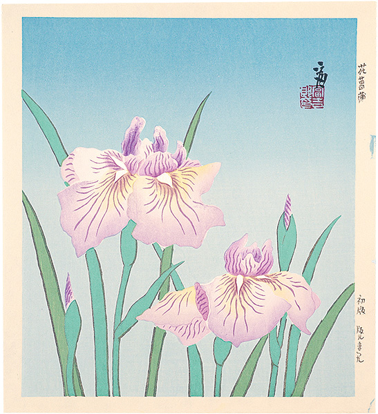 徳力富吉郎「花菖蒲（仮題）」