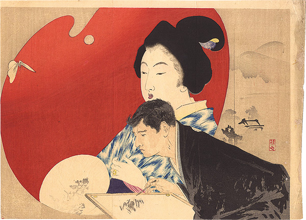 武内桂舟「木版口絵」