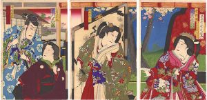 Kunichika / Kabuki Play: Chujo-hime Taima Engi [中将姫当麻縁記]
