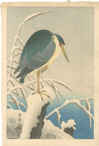 小原古邨（祥邨）「青鷺」