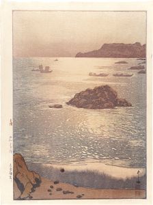 吉田博「大原海岸」