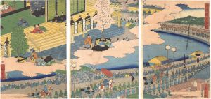 広重二代「源頼朝公上洛之図」