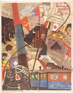 Onchi Koshiro / Circus (Impression of the Hagenbeck Circus)