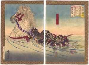 豊宣「新撰太閤記　琵琶湖ノ乗切」