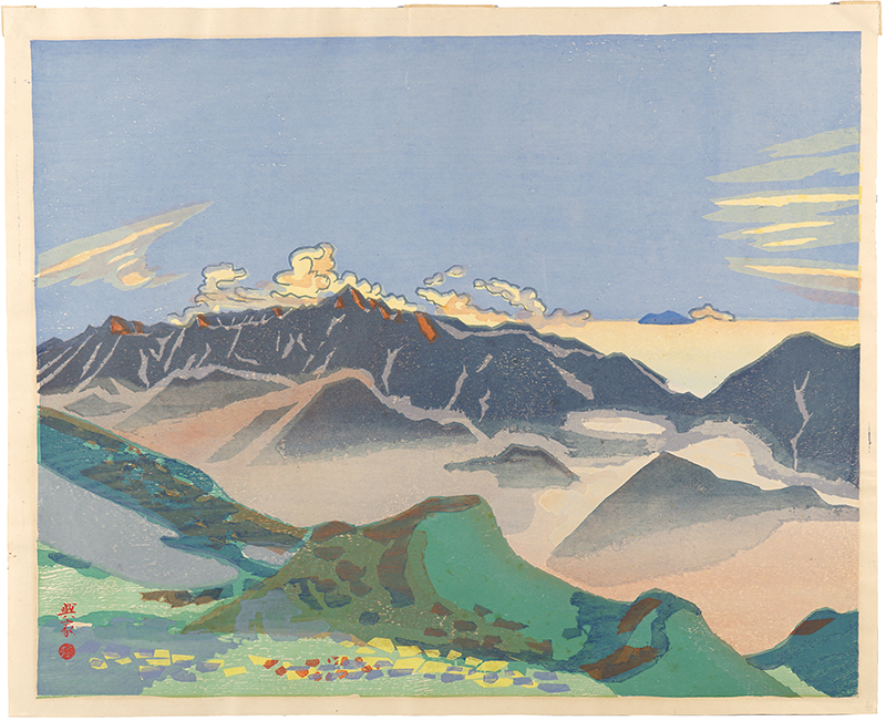 橋本興家「夕（白馬より立山連峰）」