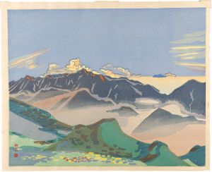 橋本興家「夕（白馬より立山連峰）」