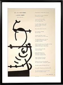 Joan Miro, Takiguchi Shuzo / MA DE PROVERBIS A JOAN MIRO (Handmade Proverbs to Joan Miro)