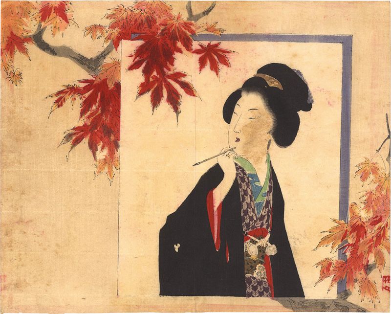 武内桂舟「木版口絵」