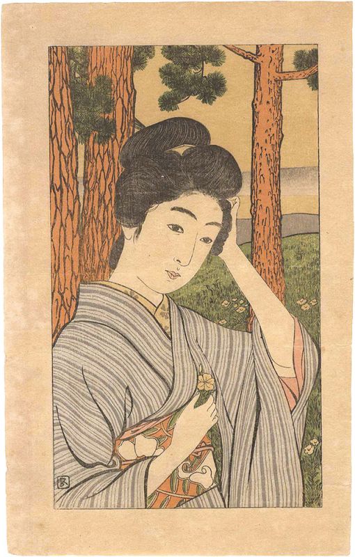 橋口五葉「かざしの花」