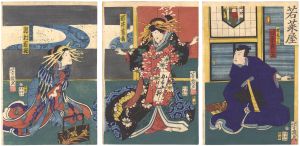 芳幾「櫓太鼓鳴音吉原」