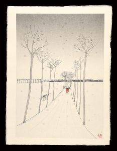斎藤真一「雪の越後路」