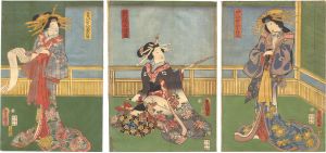 Toyokuni III / Kabuki Play: Kikkoden Goshiki no Kumiito [乞巧奠五色のくみいと]