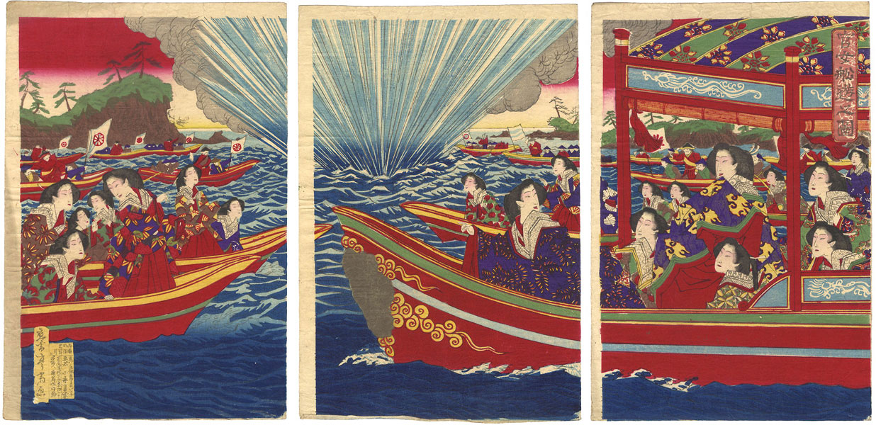 Shinsai “Court Ladies on Boats”