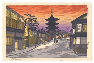 徳力富吉郎「祇園　下河原」