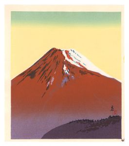 徳力富吉郎「赤富士」