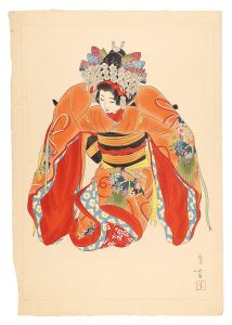 山川秀峰「花簪（仮題）」
