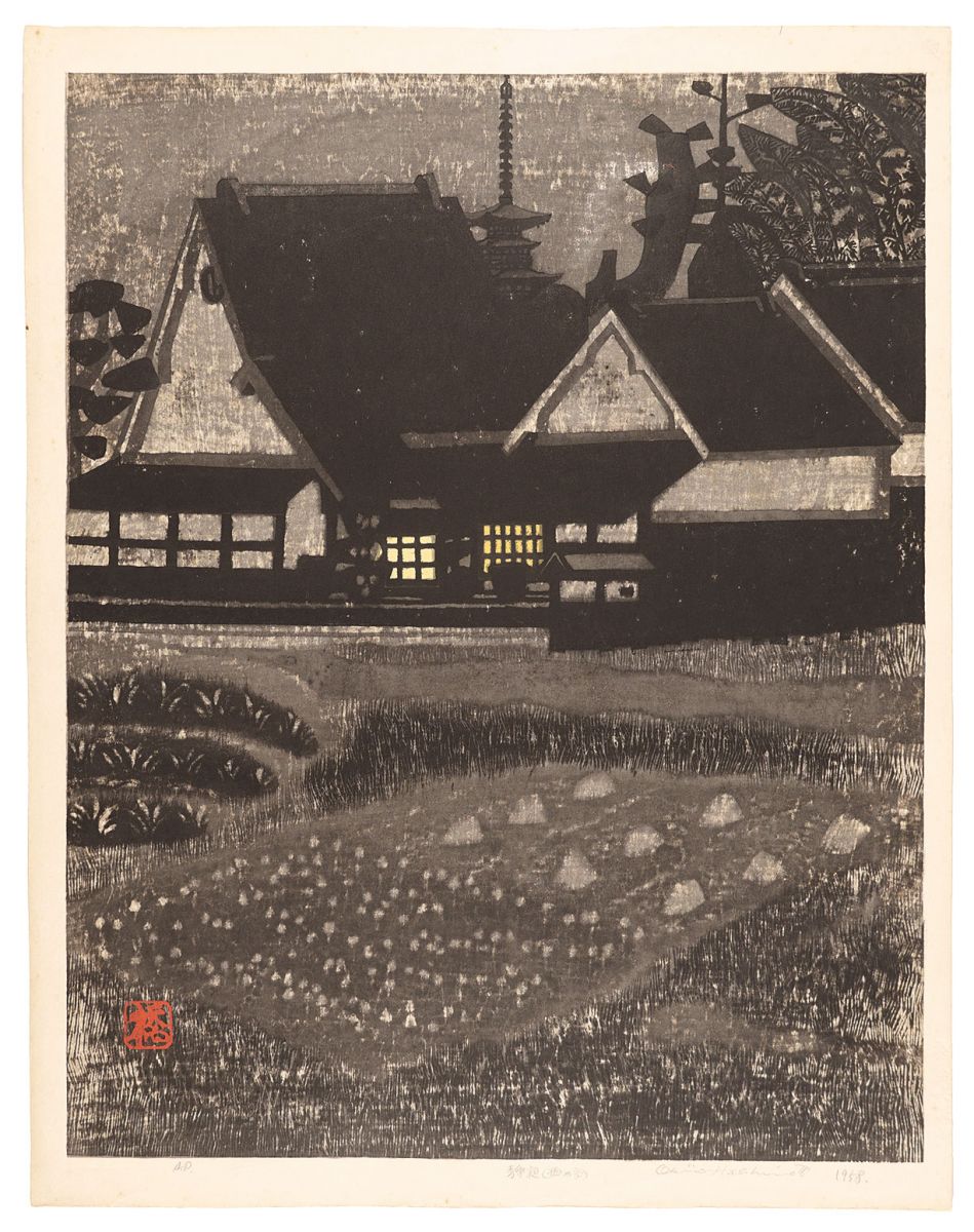 橋本興家「静夜（西の京）」