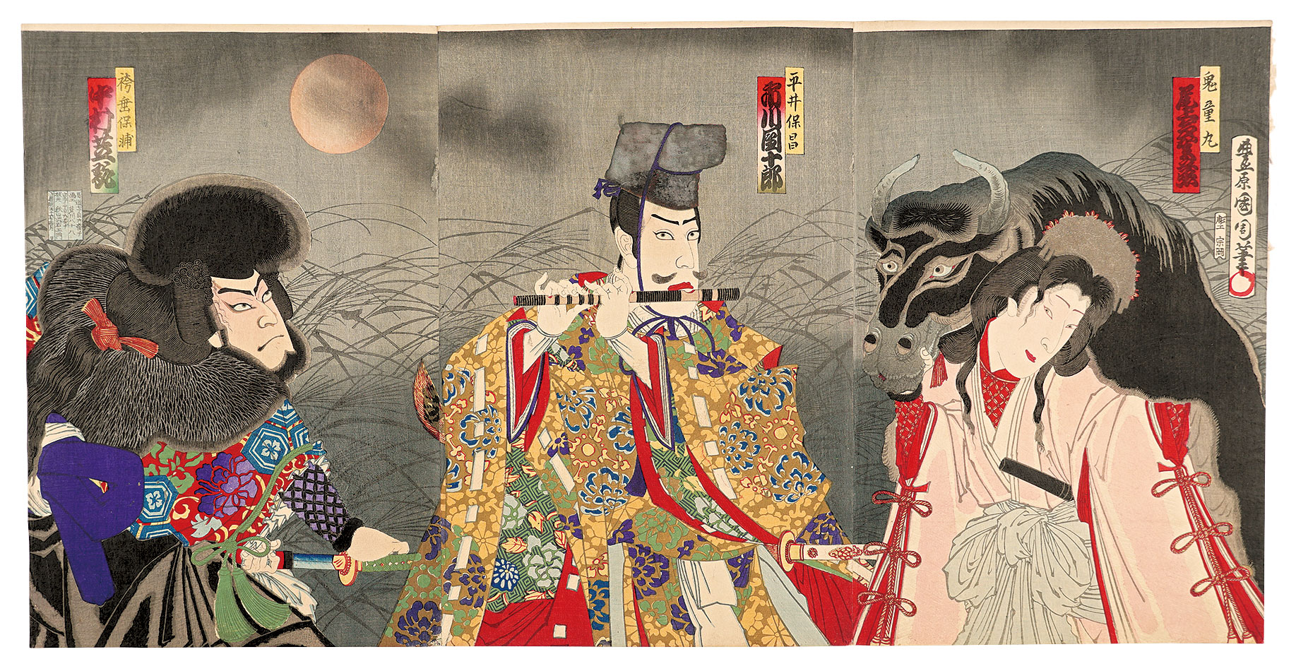 国周「柳桜東錦絵」