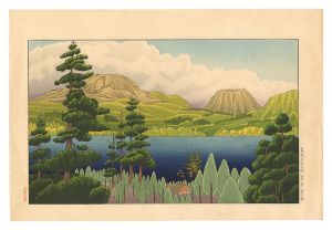 Okuyama Gihachiro / New Verdure of Lake Ashinoko, Hakone