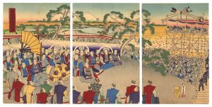 玉英「幕府御本丸棟上式之図」