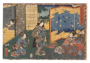 豊国三代「其姿紫の写絵　四十九」