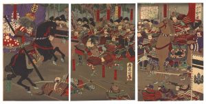 豊宣「太閤記　賤ヶ嶽大合戦之図」