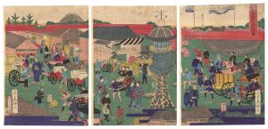 広重四代「東京九段坂上招魂社之図」