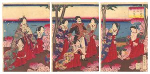 国明二代「芝公園地丸山 御遊覧之図」