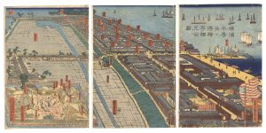 貞秀「横浜本町并ニ港崎町細見全図」