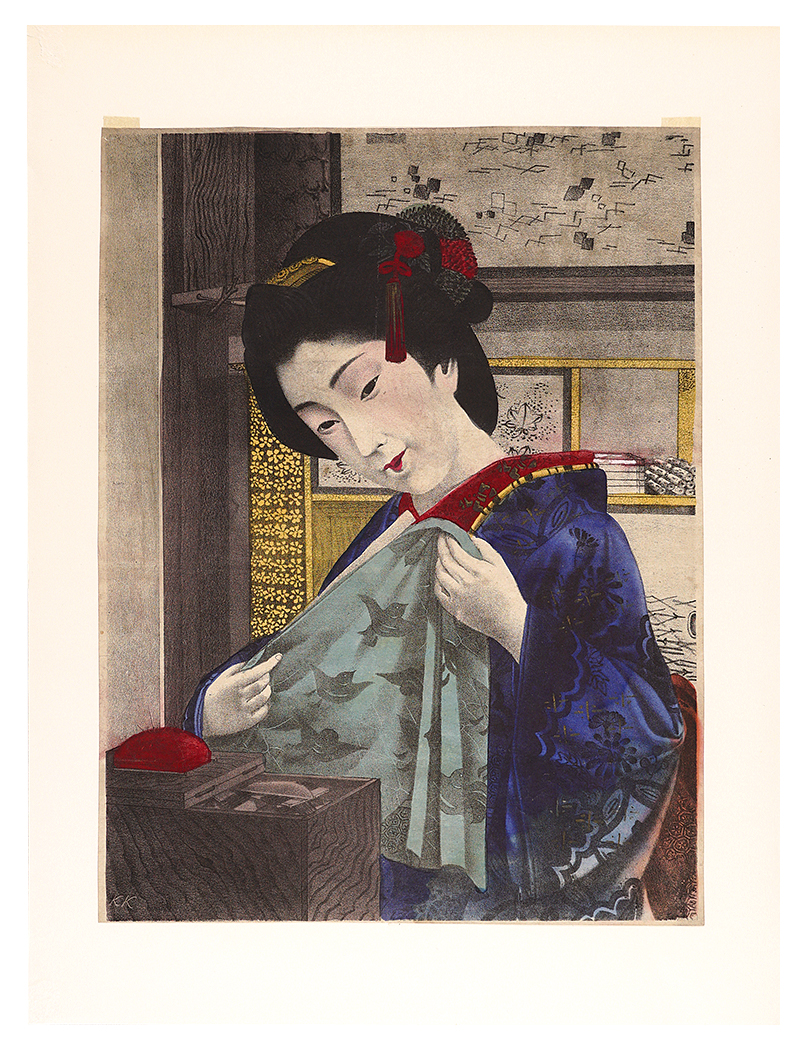 作者不詳「針仕事（仮題）」