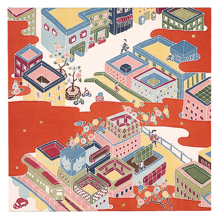 長友由紀「山手線紋様図絵　秋葉原」