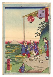 東京名所三十六戯撰　目黒