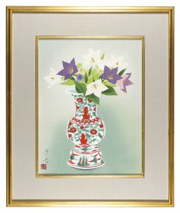 山口蓬春「瓶花」