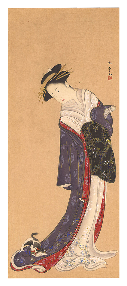 春章「立姿美人図【復刻版】」