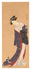 春章「立姿美人図【復刻版】」