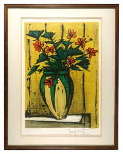Bernard Buffet / Fleurs dans une potich