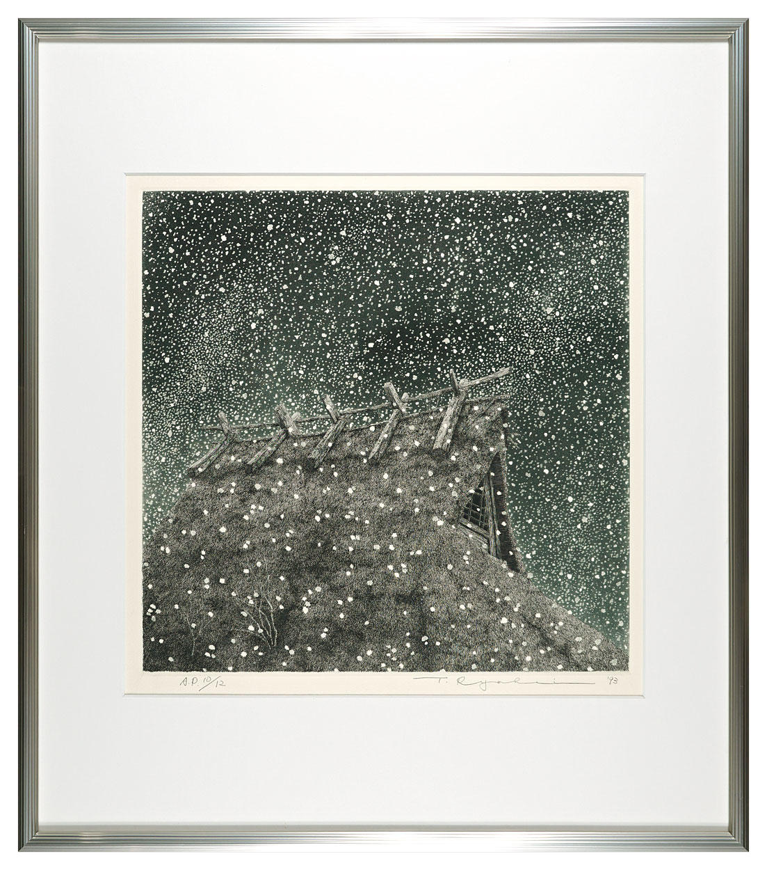 Tanaka Ryohei “Snow and thatched roof”