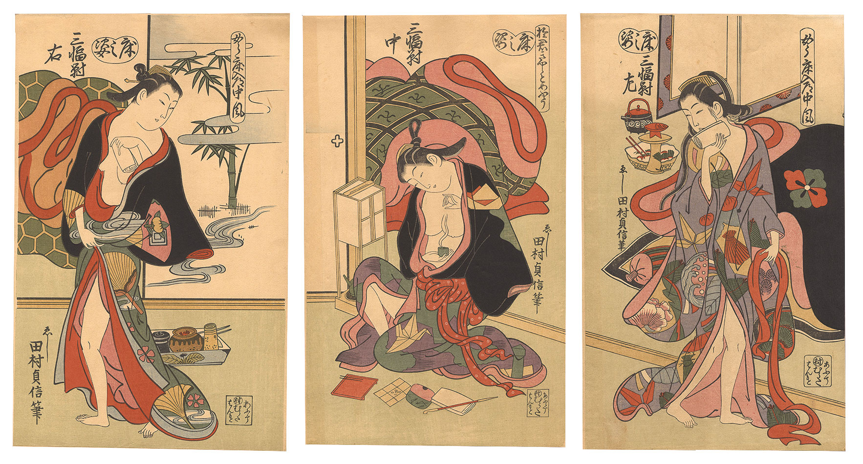 Tamura Sadanobu “Three Beauties【Reproduction】”