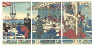 貞秀「横浜異人商館之図」
