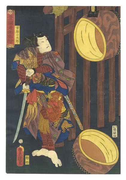 Toyokuni III “Toyokuni's Caricature Pictures / Miyanohara Kotaro”