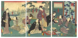 Toyokuni III / Mata Matsushima Edo no Hanamuke [再松島江戸花向]