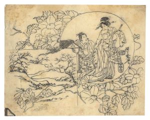 団扇絵　校合摺