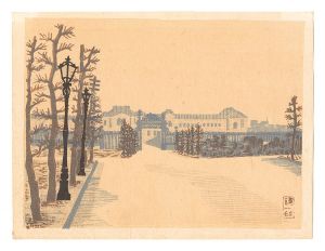 平塚運一「東京回顧図会　赤坂離宮」